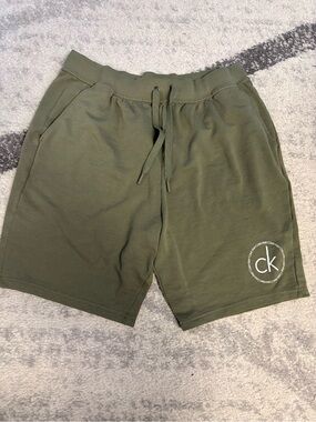 Calvin Klein Women’s Olive Green Logo Shorts